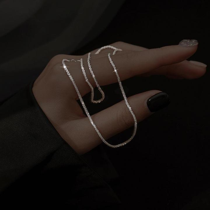 Lunara Silbernes Sternenlicht-Halsketten-Set — Zweiteiliges Sterlingsilber - Desfino
