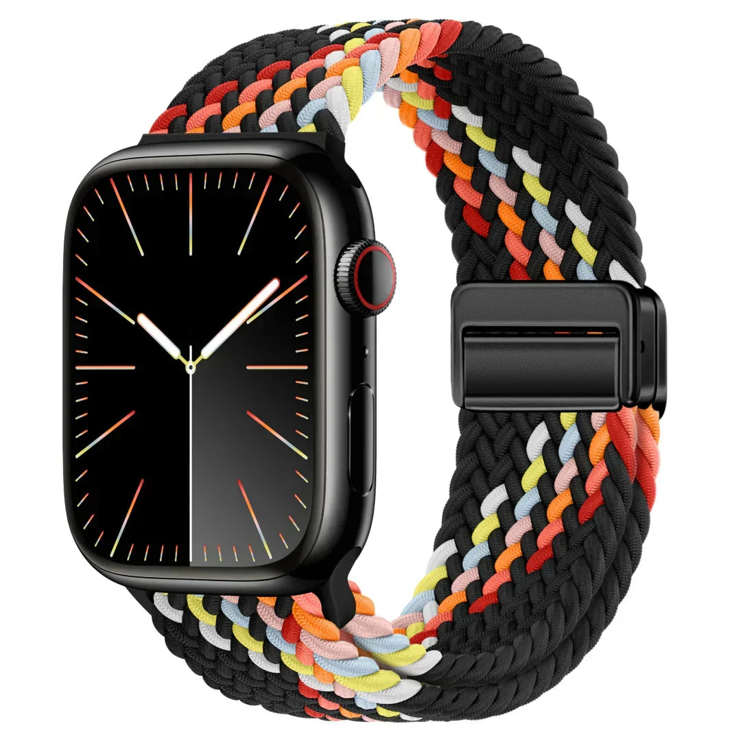Velora Apple Watch Nylon Magnetic Strap — Adjustable 140–230mm Fit - Desfino