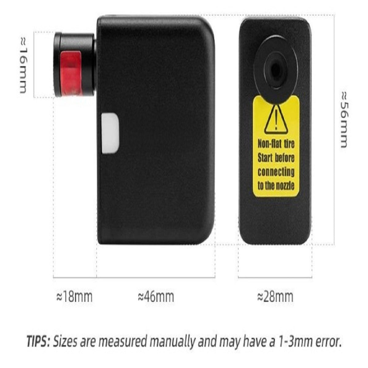 Mini bomba para bicicleta recarregável por USB-C VoltNova — Schrader/Presta | Desfino