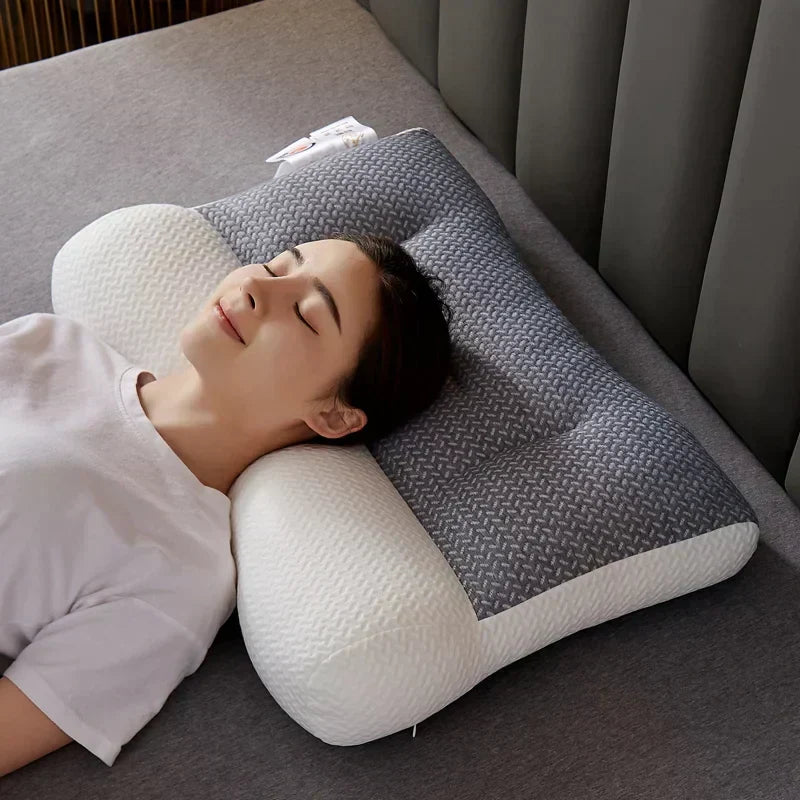 Almohada de soporte cervical RestWell — Rulo contorneado ergonómico para el cuello - Desfino
