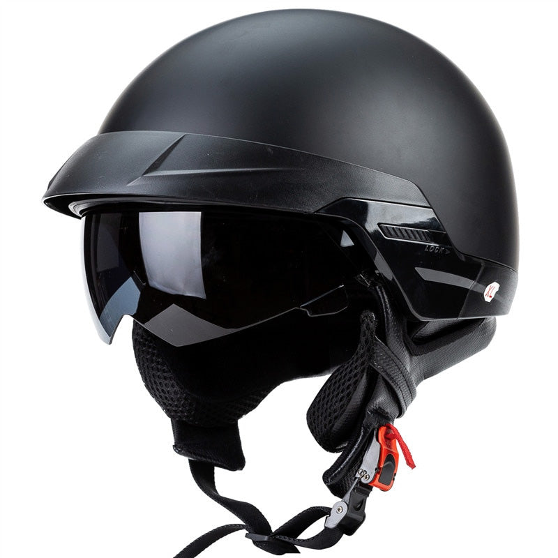 Casque de moto cruiser à visage ouvert, 1080 g — Doublure amovible - Desfino