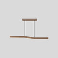 Woodgrain Linear Pendant Light for Kitchen | Desfino