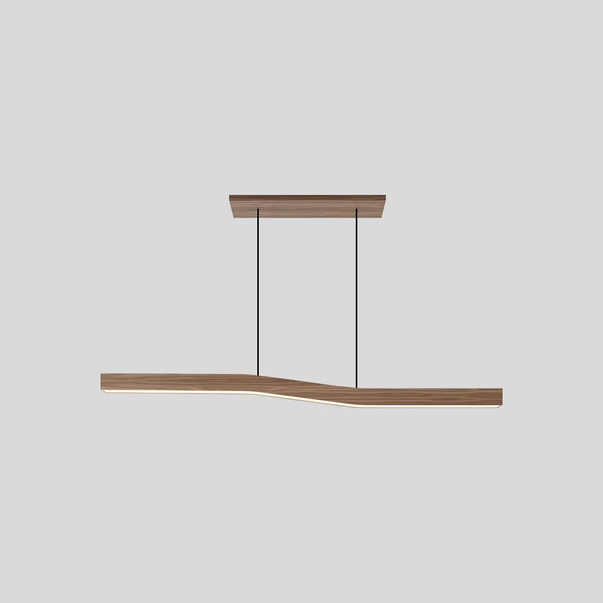 Woodgrain Linear Pendant Light for Kitchen | Desfino