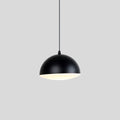 Nordische minimalistische schwarze halbrunde Pendelleuchte | Desfino