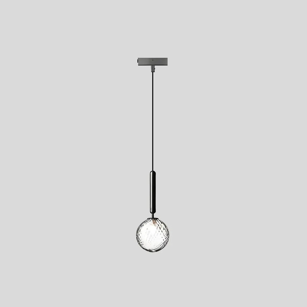 Glas-Pendelleuchte Temen Globe für die Kücheninsel | Desfino