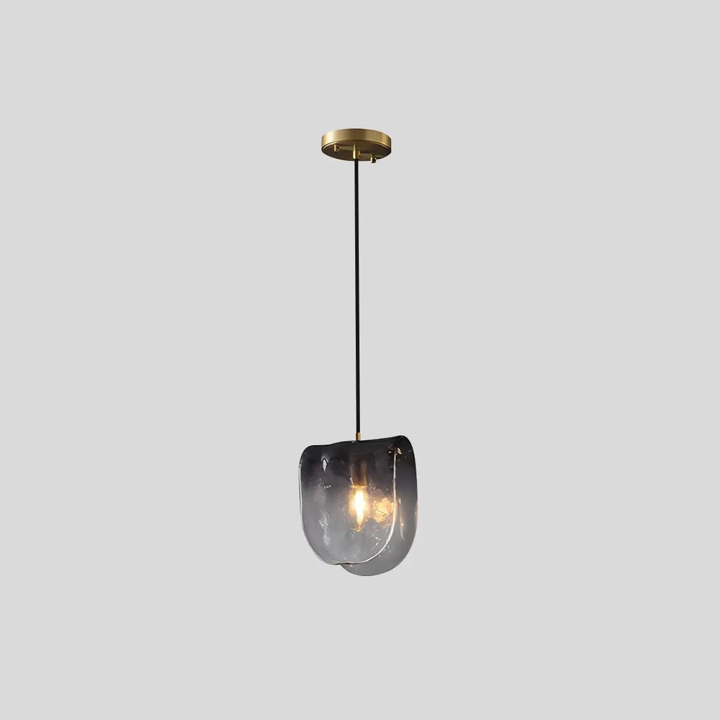 Modern Gradient Glass Pendant Light for Bedside | Desfino