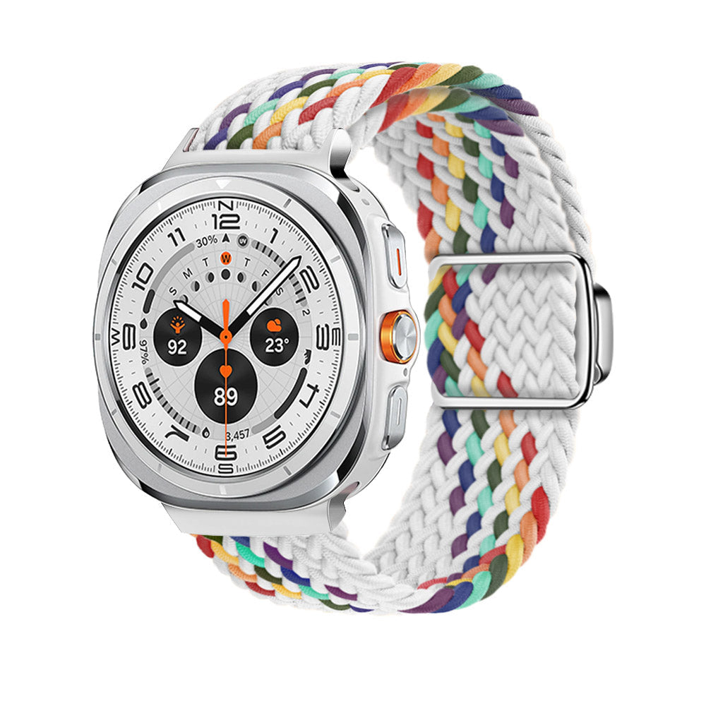 Bracelete de nylon entrançado Arivra — Fivela magnética para Galaxy Watch Ultra - Desfino