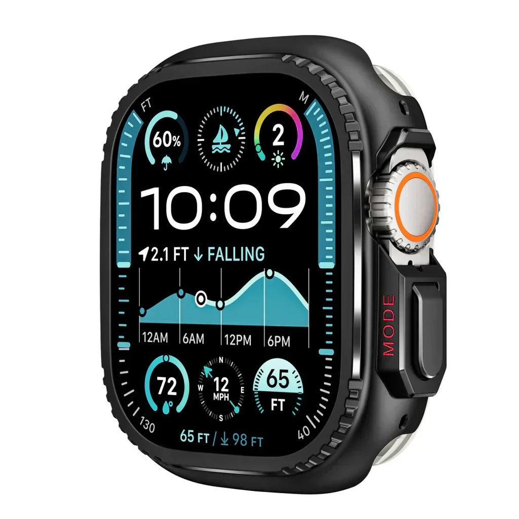 מגן קשיח ל־Apple Watch מבית AeroGuard — סגסוגת אלומיניום מלאה