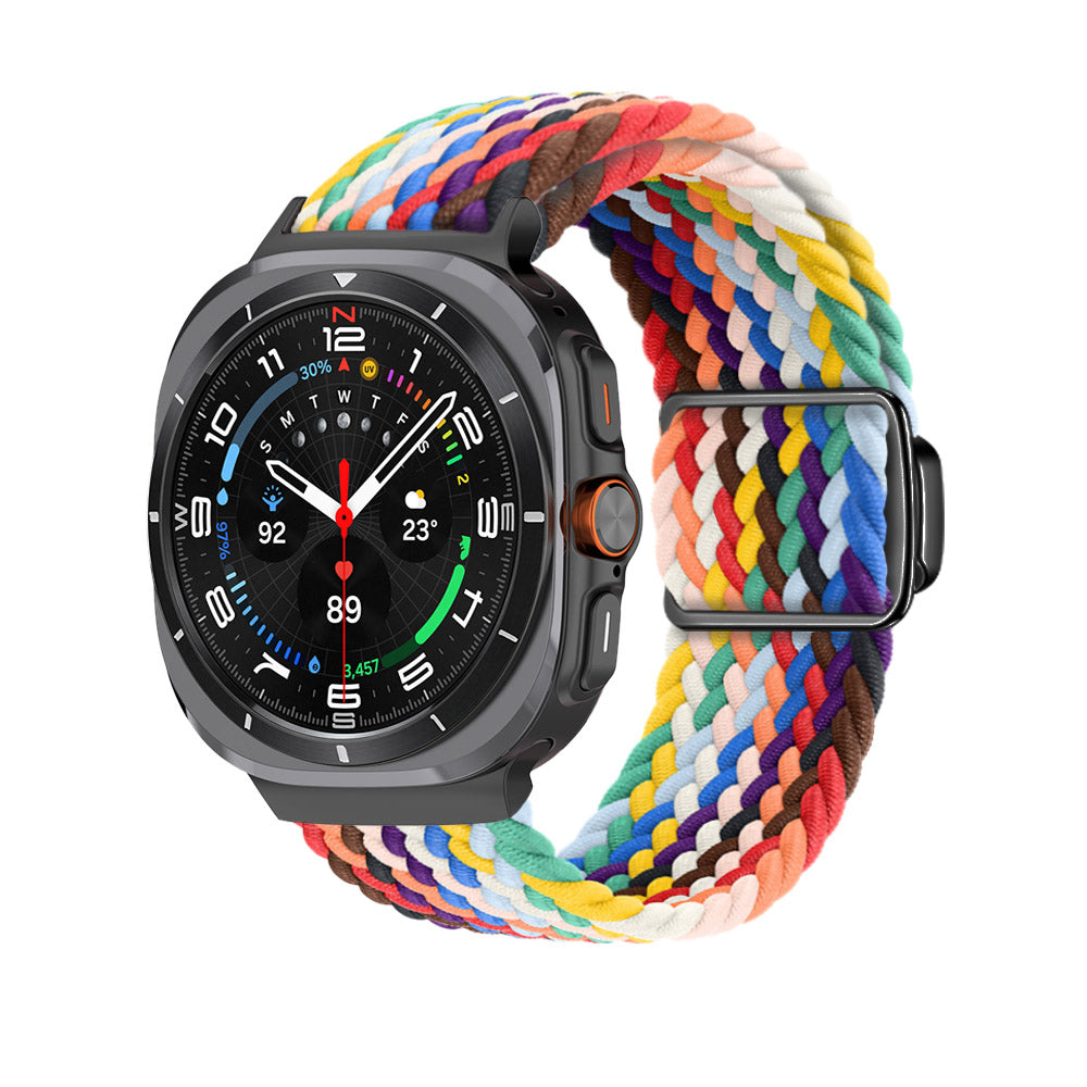 Bracelete de nylon entrançado Arivra — Fivela magnética para Galaxy Watch Ultra - Desfino