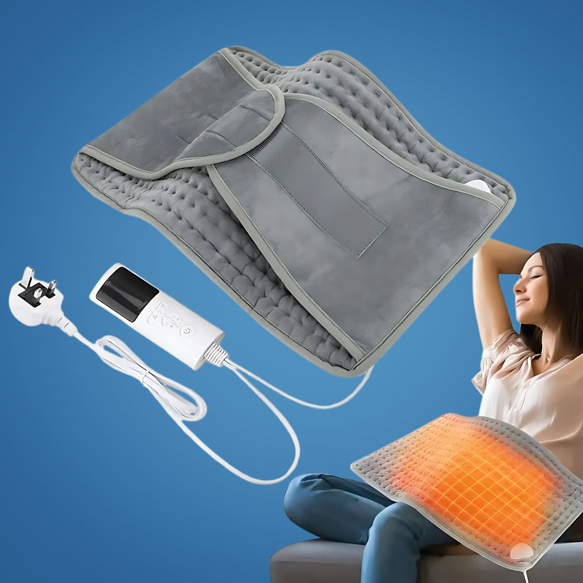 Adjustable Heating Pad for Muscle, Joint Pain & Cramp Relief - Desfino