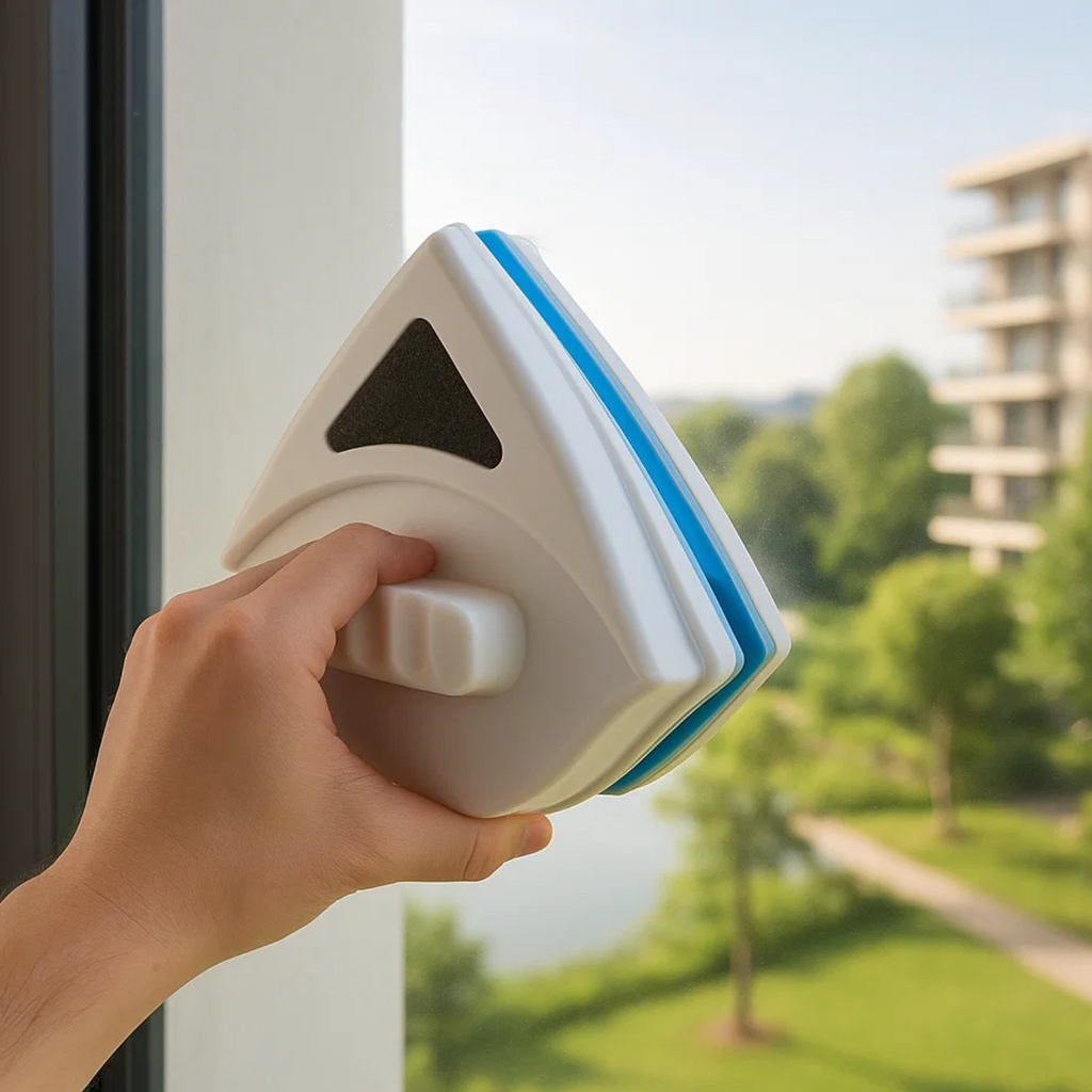 ClearMag Dual-Sided Magnetic Window Cleaner Kit — 3–8mm Single-Pass Fit