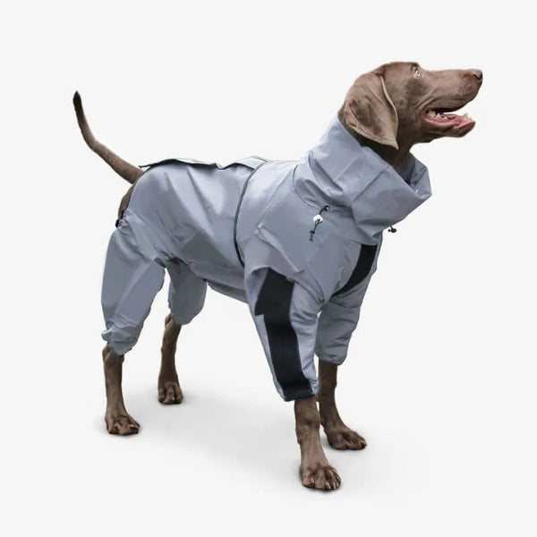 Capa impermeável e refletora para chuva BarkDry — Ajuste UK de perna inteira - Desfino