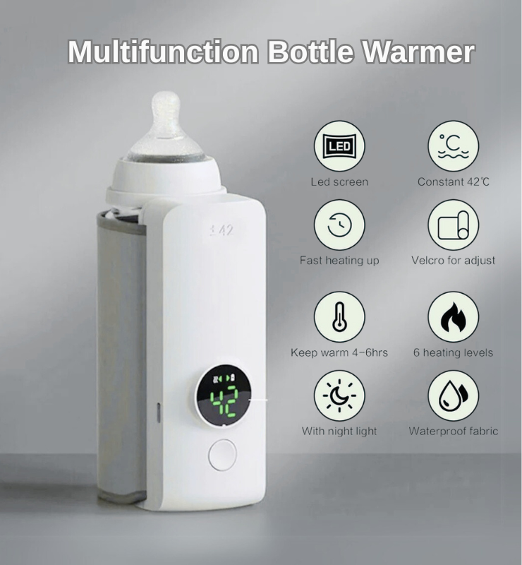 QuikNest Portable Bottle Warmer — Fast, Even, Safe Heating - Desfino