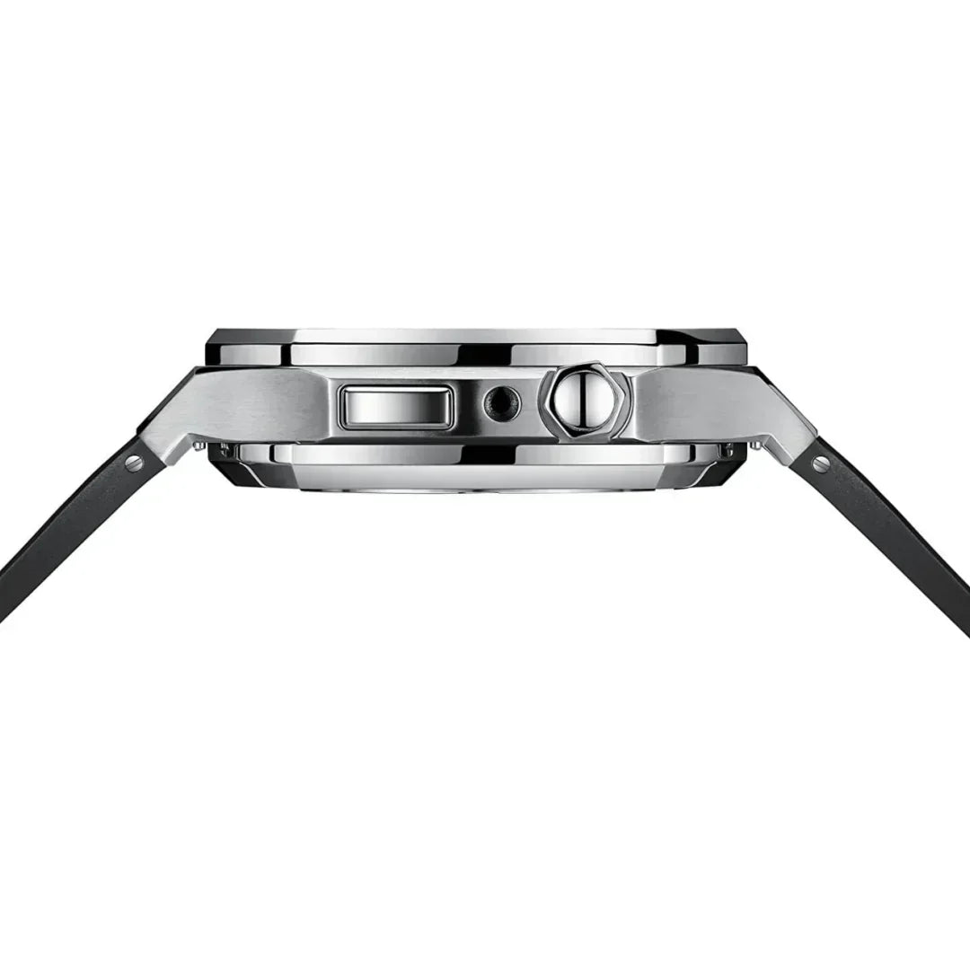 Kirello09 Apple Watch-dekselsett for ombygging — silikonrem, etui i 316L-stål - Desfino