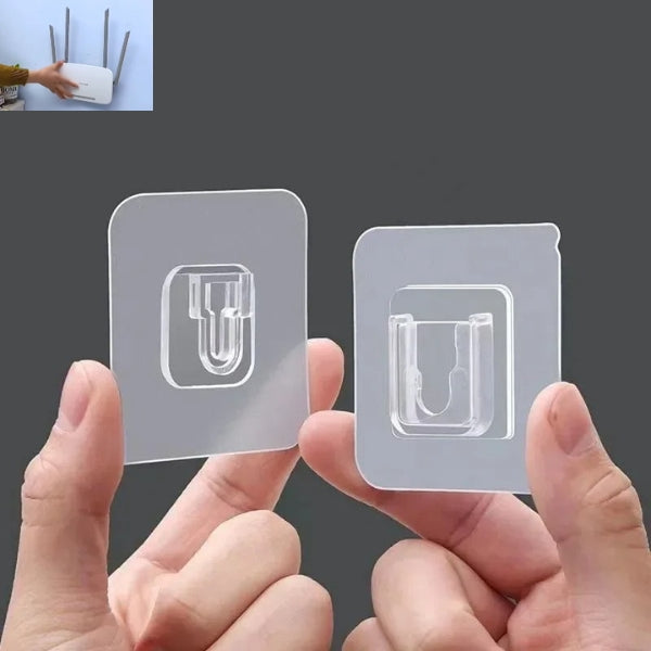 Supports muraux en acrylique transparent Orsena, lot de 5, pour amplificateurs WiFi - Desfino