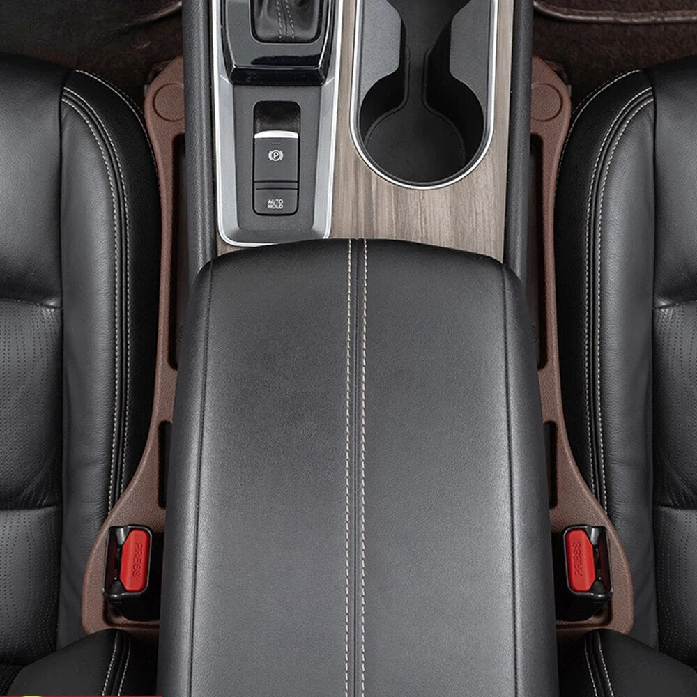 SeatSafe カーシート隙間埋めクッション - 工具不要、取り外し可能なデザイン - Desfino