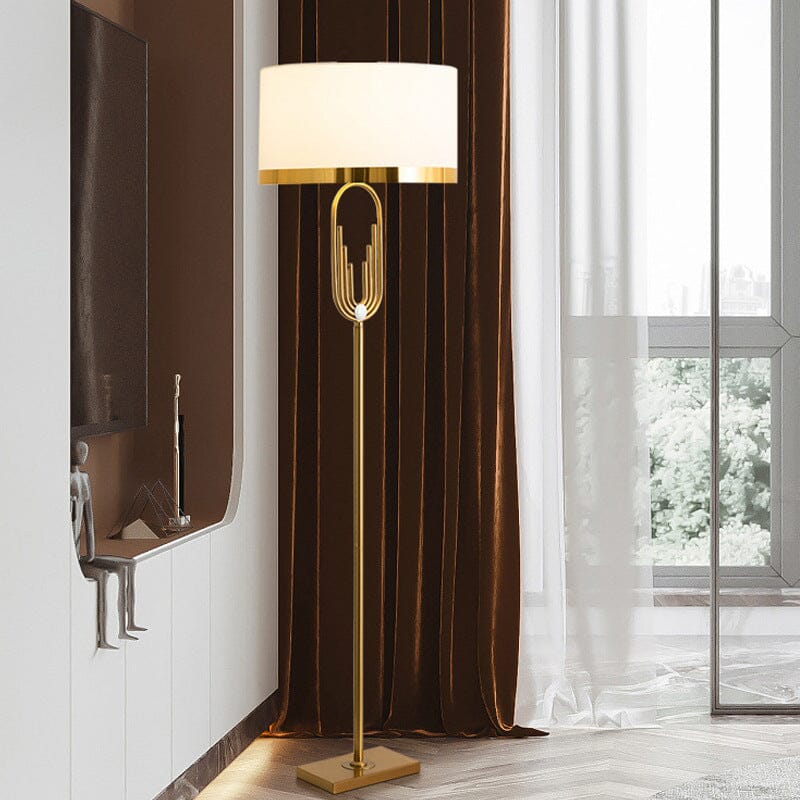 Aurelia Art Deco Floor Lamp — Gold Finish, 165 cm - Desfino