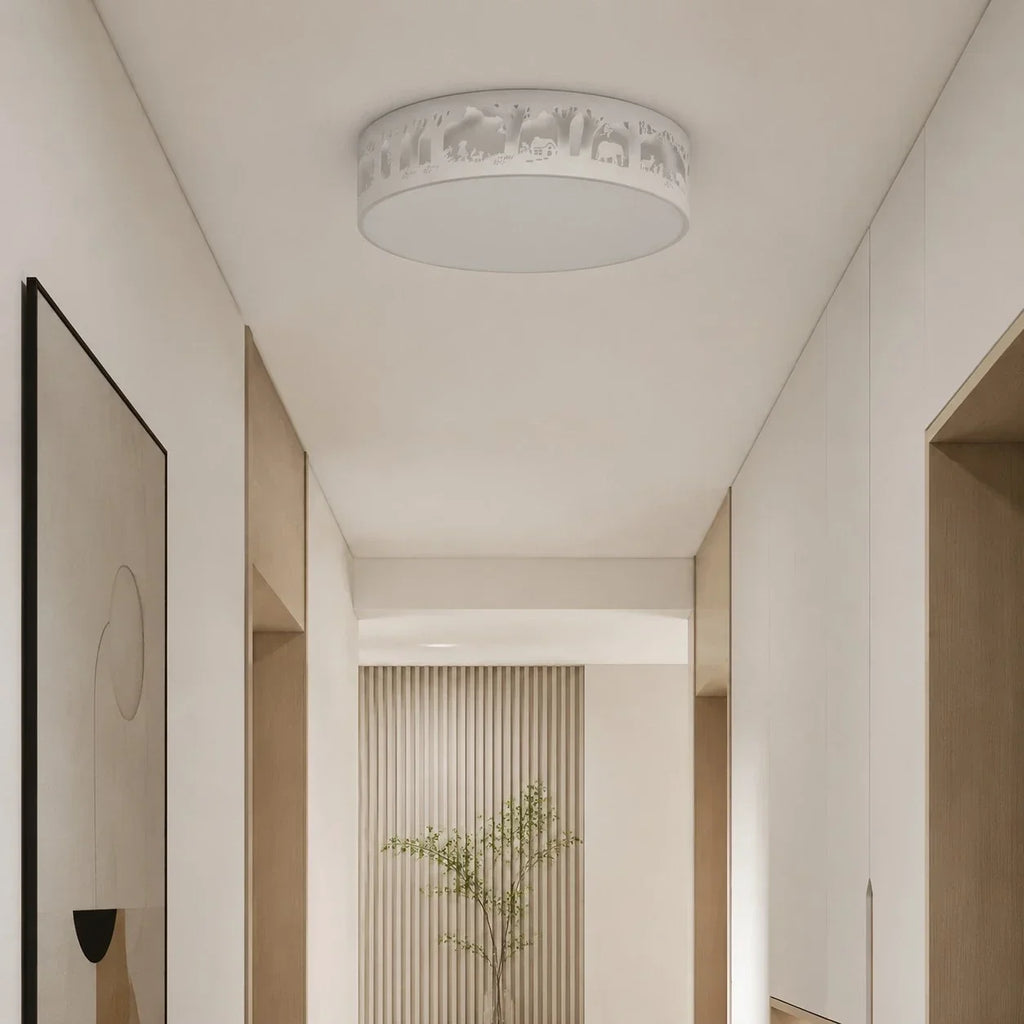Deckenleuchte mit hohler Silhouette und LED-Vollspektrumlicht – flächenbündiges Design