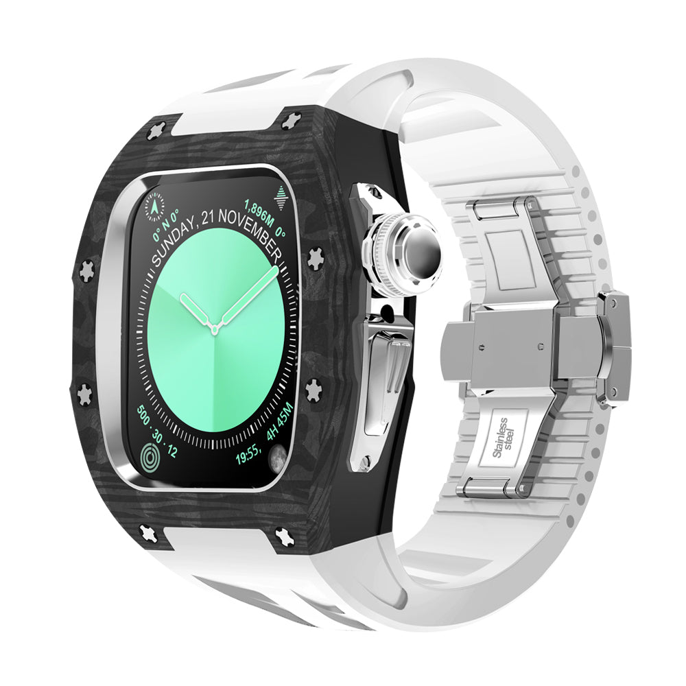NovaCarb S10 Titanium Carbon Fiber Apple Watch Retrofit Kit - Desfino