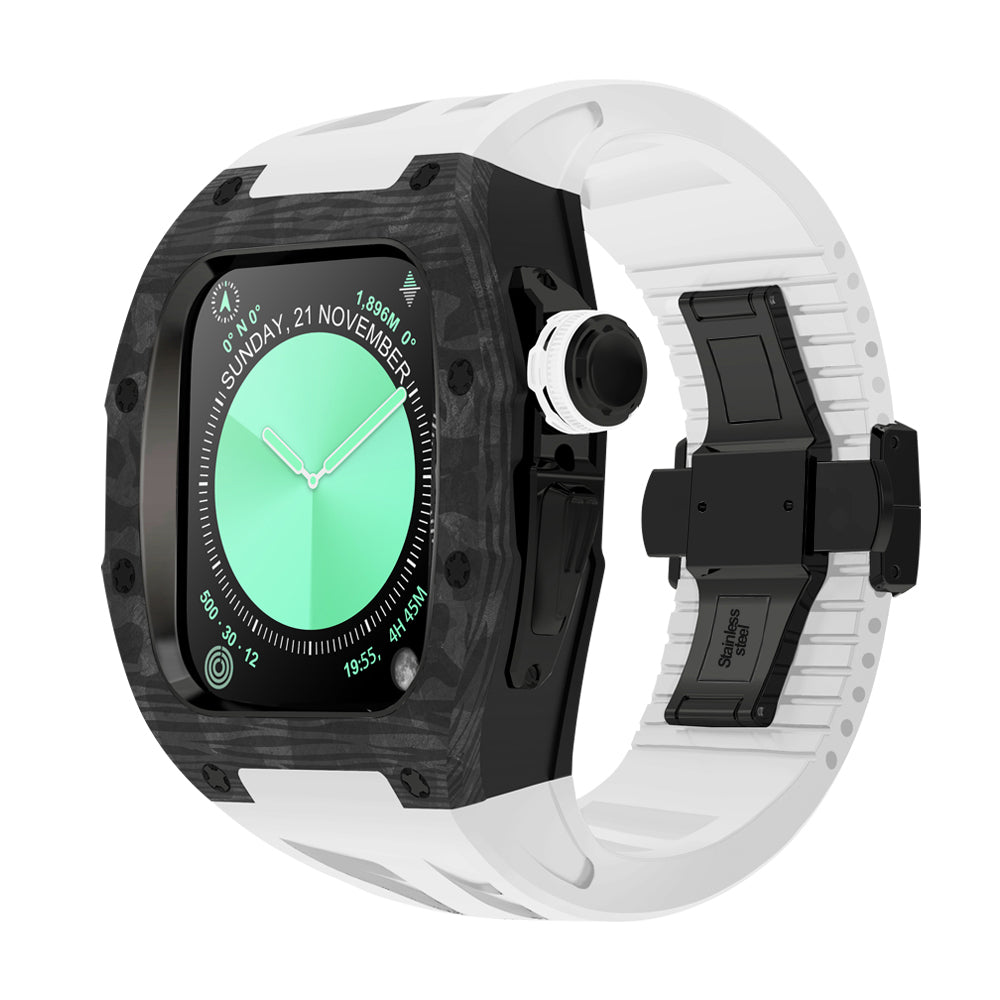 NovaCarb S10 Titanium Carbon Fiber Apple Watch Retrofit Kit - Desfino