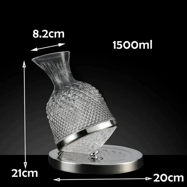 Virello 360° draaiende wijn- en drankendecanter — Topkwaliteit - Desfino
