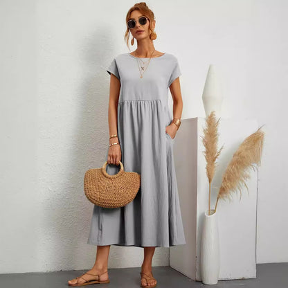 Robe Longue Fluide avec Poches