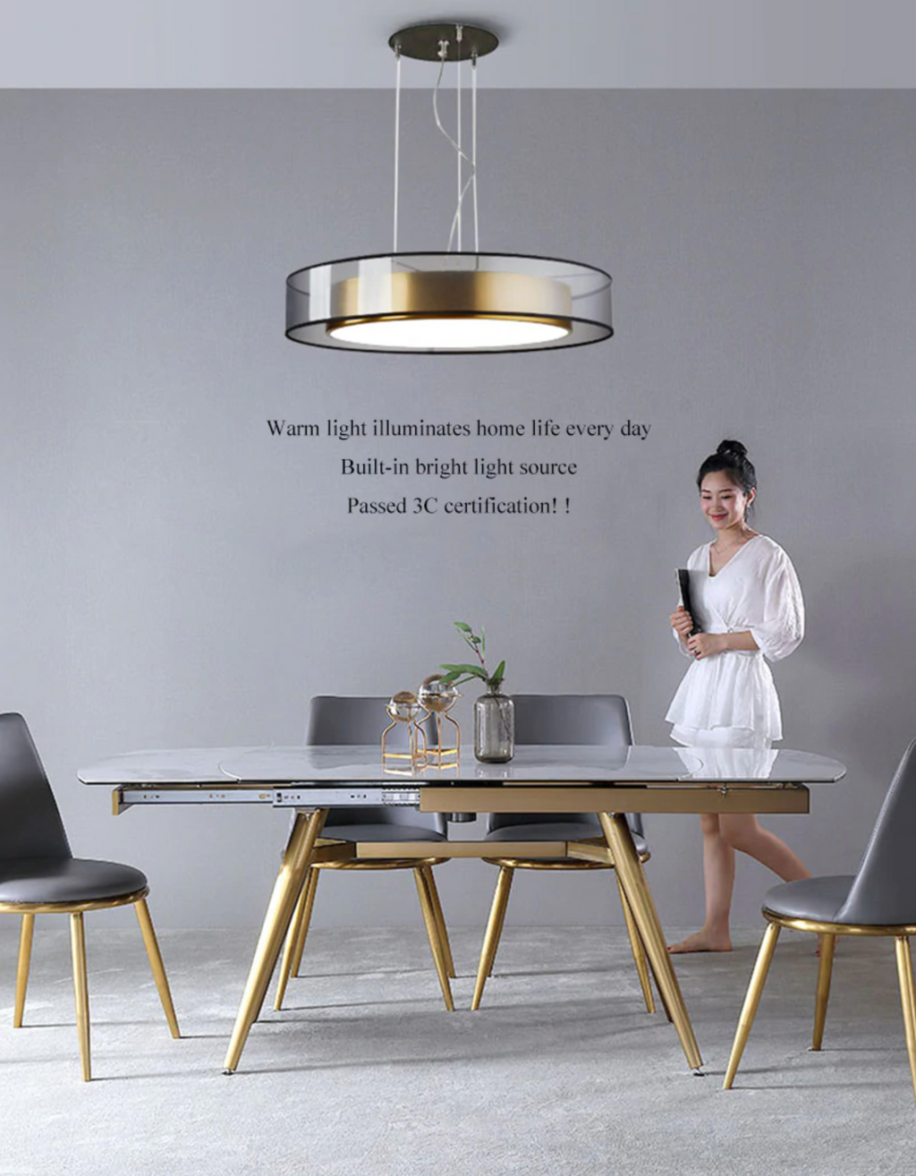 Zentra TriLight rund LED-loftslampe — 1500 lumen, 3 farvetemperaturer - Desfino