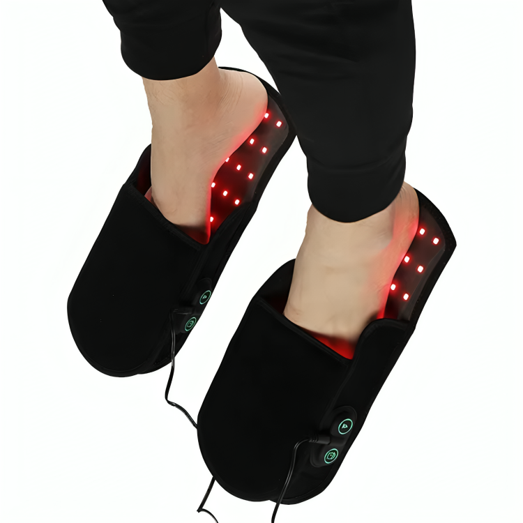 SolaraStep Infrared Therapy Slippers — 90 Near-IR & 180 Red Lights - Desfino