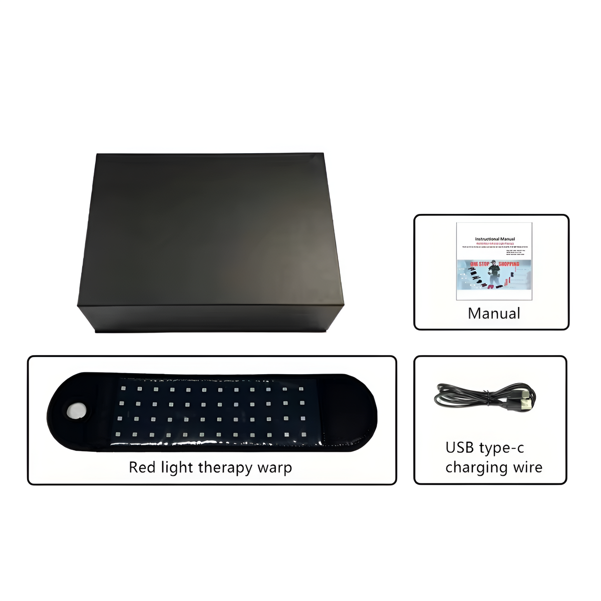 Faixa de terapia de luz vermelha para pulsos LumaWrist — LEDs de 660 nm e 850 nm, alívio da dor nos pulsos - Desfino