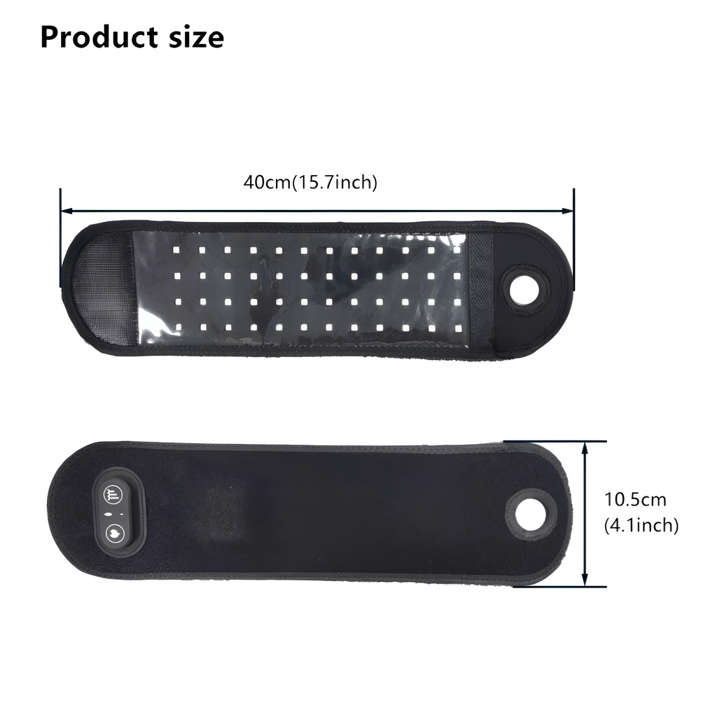 Faixa de terapia de luz vermelha para pulsos LumaWrist — LEDs de 660 nm e 850 nm, alívio da dor nos pulsos - Desfino