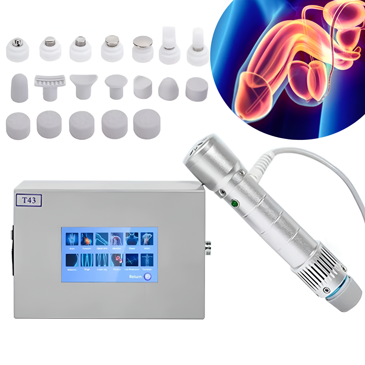 Dispositivo Li-ESWT focalizzato AstraWave — Terapia portatile a onde d'urto per la DE - Desfino