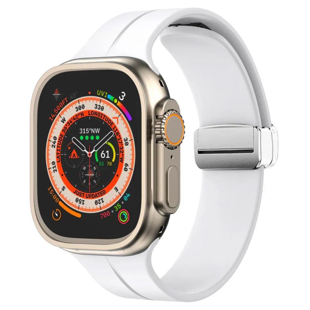 Bracelete magnética Luma para Apple Watch — bracelete de silicone, ajuste ajustável - Desfino