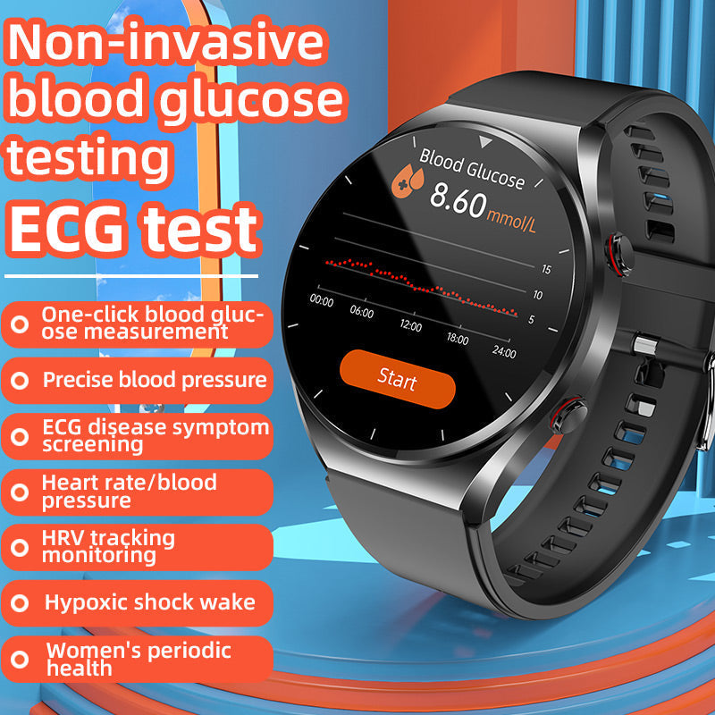 VitaPulse Pro ウォッチ — 非侵襲式血糖値・血圧・ECG・HRV・心拍数モニター - Desfino