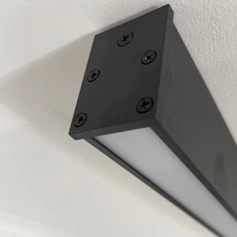 Noirline Black Linear Flush-Mount Light — Adjustable 3-Colour - Desfino