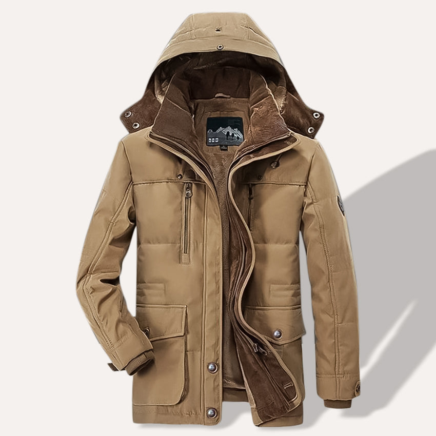 ArdentVale Herren-Winterparka — luxuriöse Wärmeisolierung, weicher Komfort im Inneren