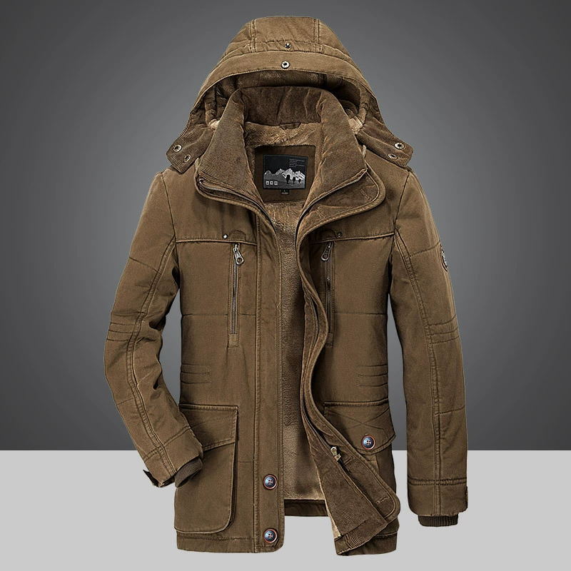 ArdentVale Herren-Winterparka — luxuriöse Wärmeisolierung, weicher Komfort im Inneren