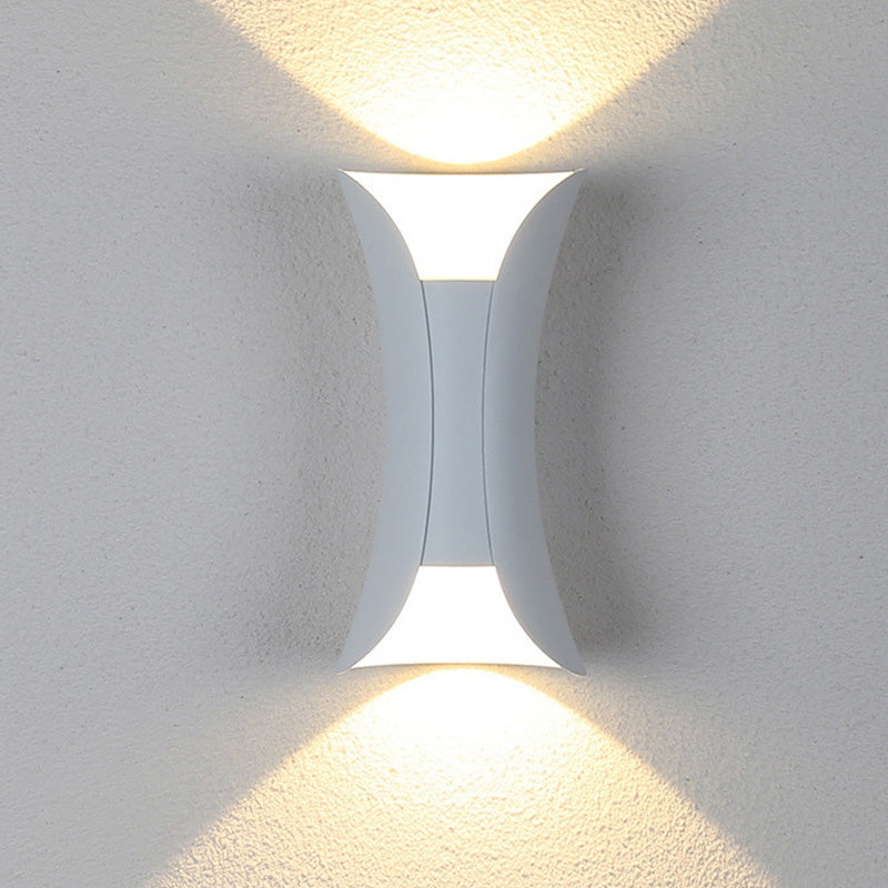 Arcora Curve Outdoor LED Wall Light — Hardwired, IP65 - Desfino