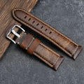 Vintage-inspirierter handgefertigter gewachster Lederarmband für die Apple Watch - Desfino