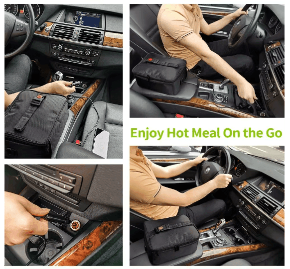 AeroNova Portable Electric Lunch Warmer — Travel Food Heater - Desfino