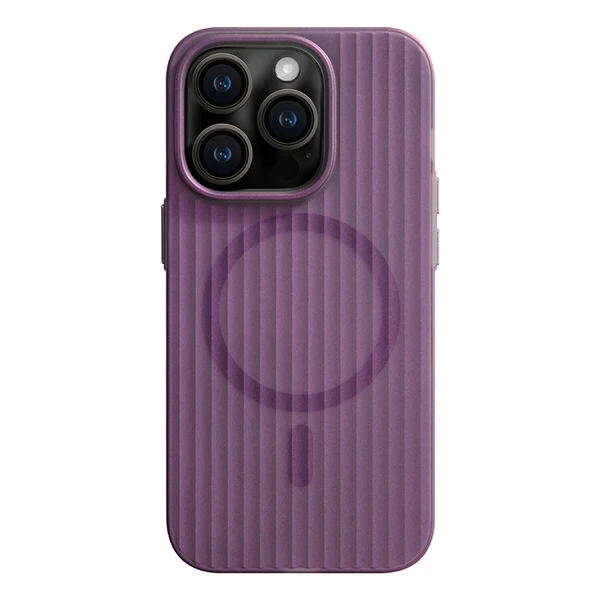 Slank gestreept iPhone-hoesje — Minimalistische beschermende telefoonhoes - Desfino