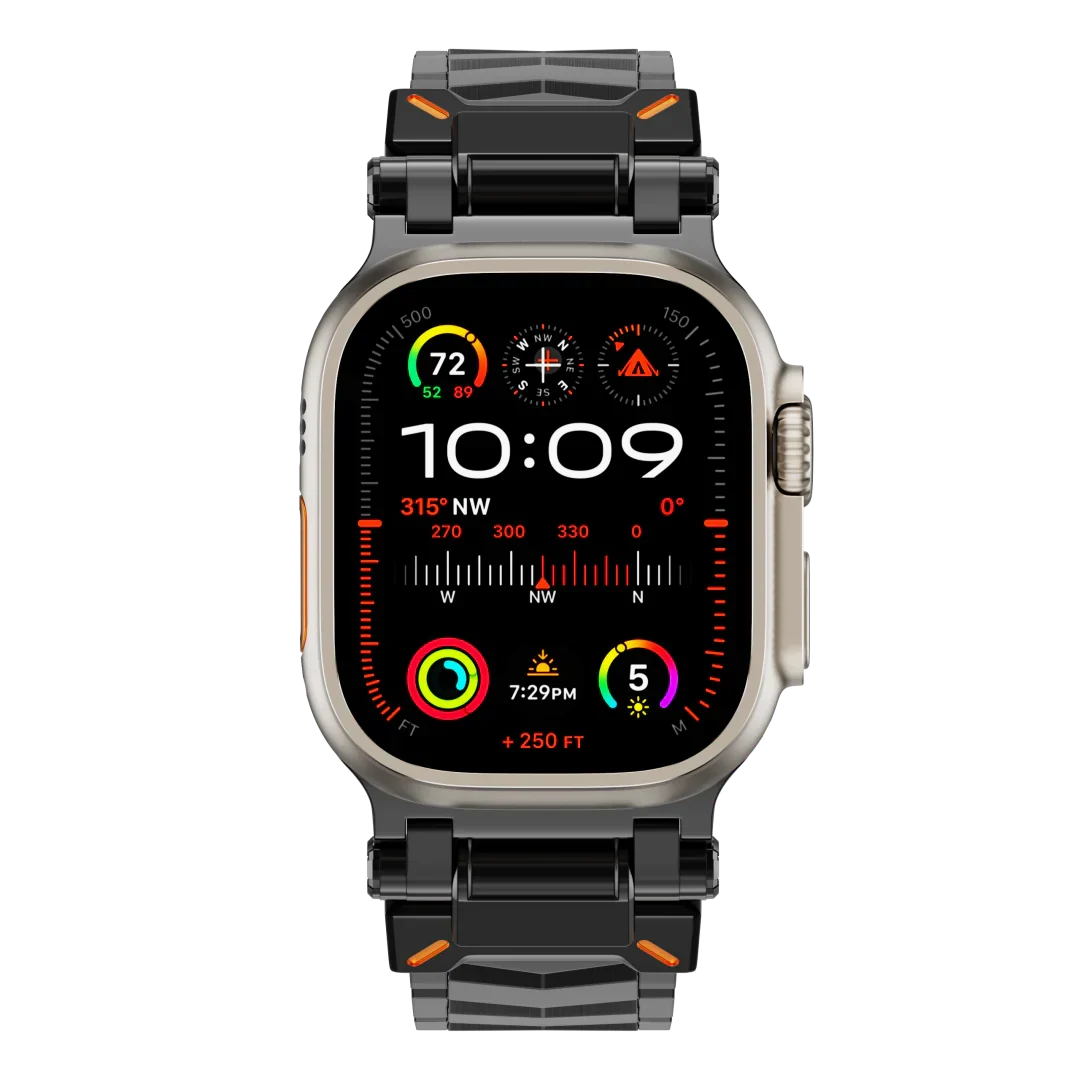 Elestra V01 titán, V alakú szíj — Apple Watch-szíj - Desfino
