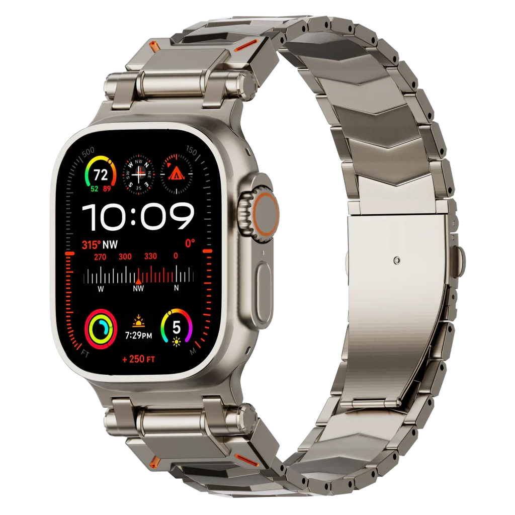 Elestra V01 titán, V alakú szíj — Apple Watch-szíj - Desfino