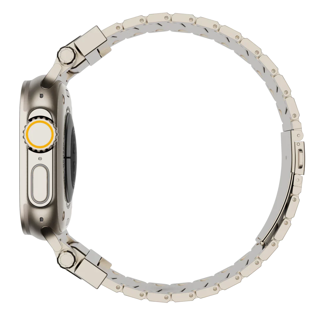 Elestra V01 titán, V alakú szíj — Apple Watch-szíj - Desfino