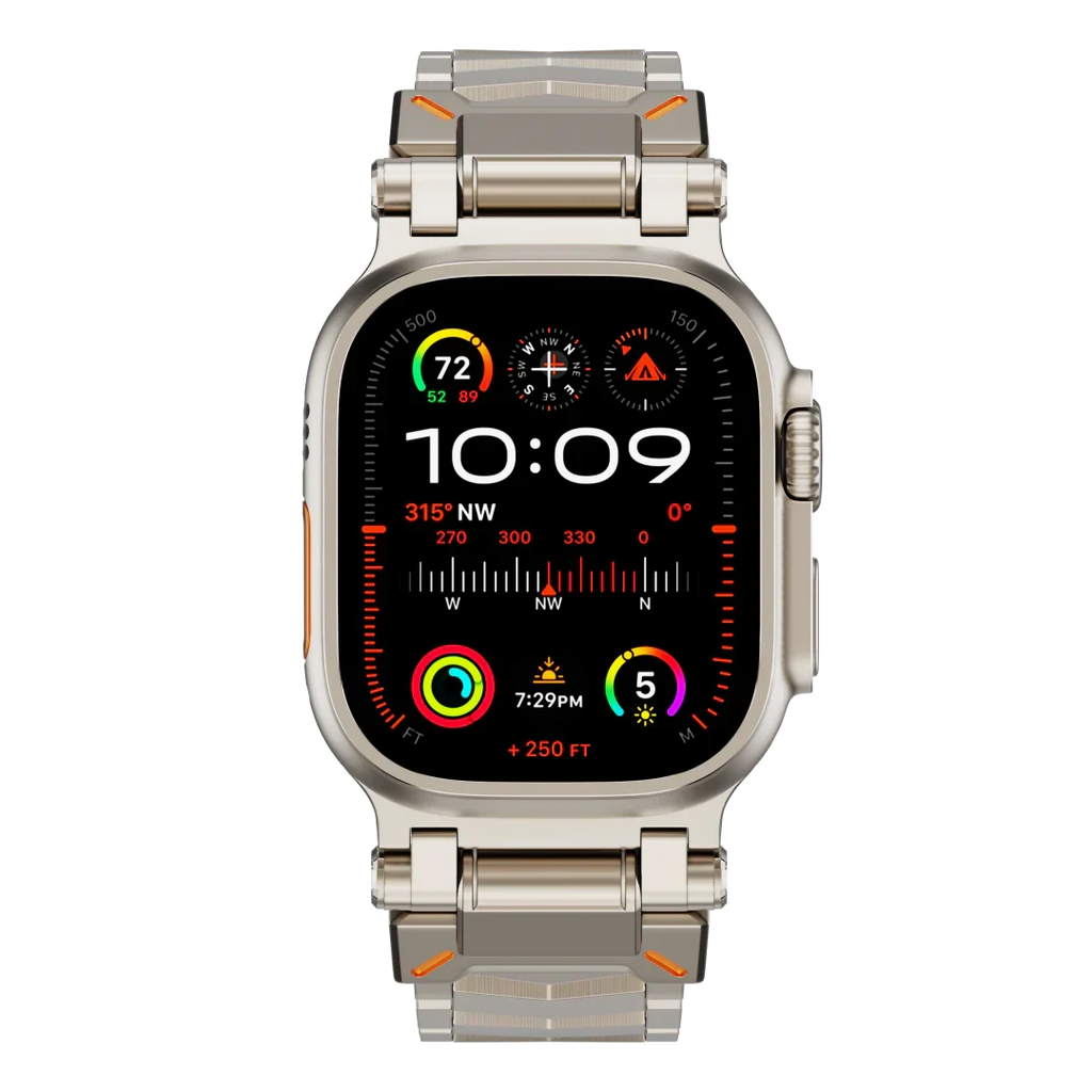 Elestra V01 titán, V alakú szíj — Apple Watch-szíj - Desfino