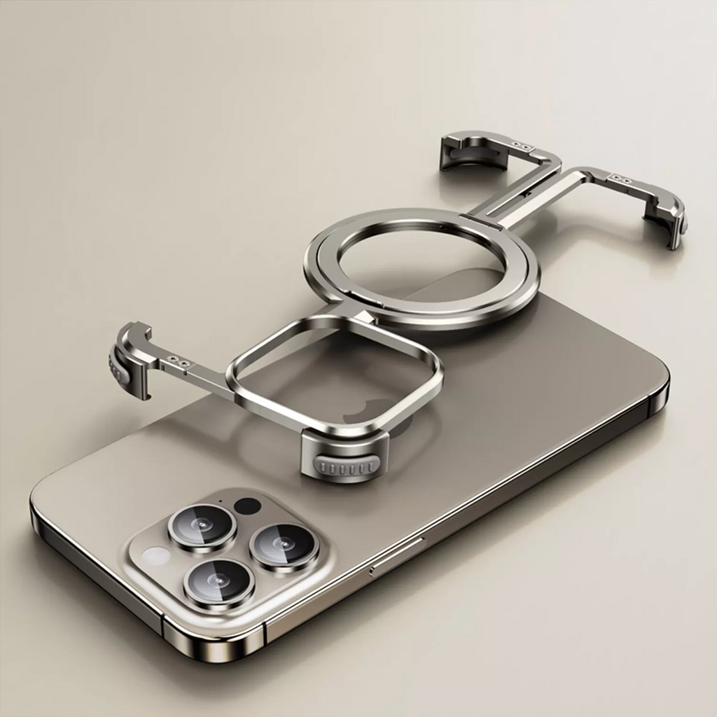 Aurex ultradünne, randlose iPhone-Hülle aus Titan — MagSafe - Desfino