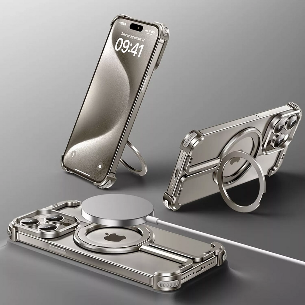 Vireli Borderless Titanium iPhone Case — MagSafe Compatible - Desfino