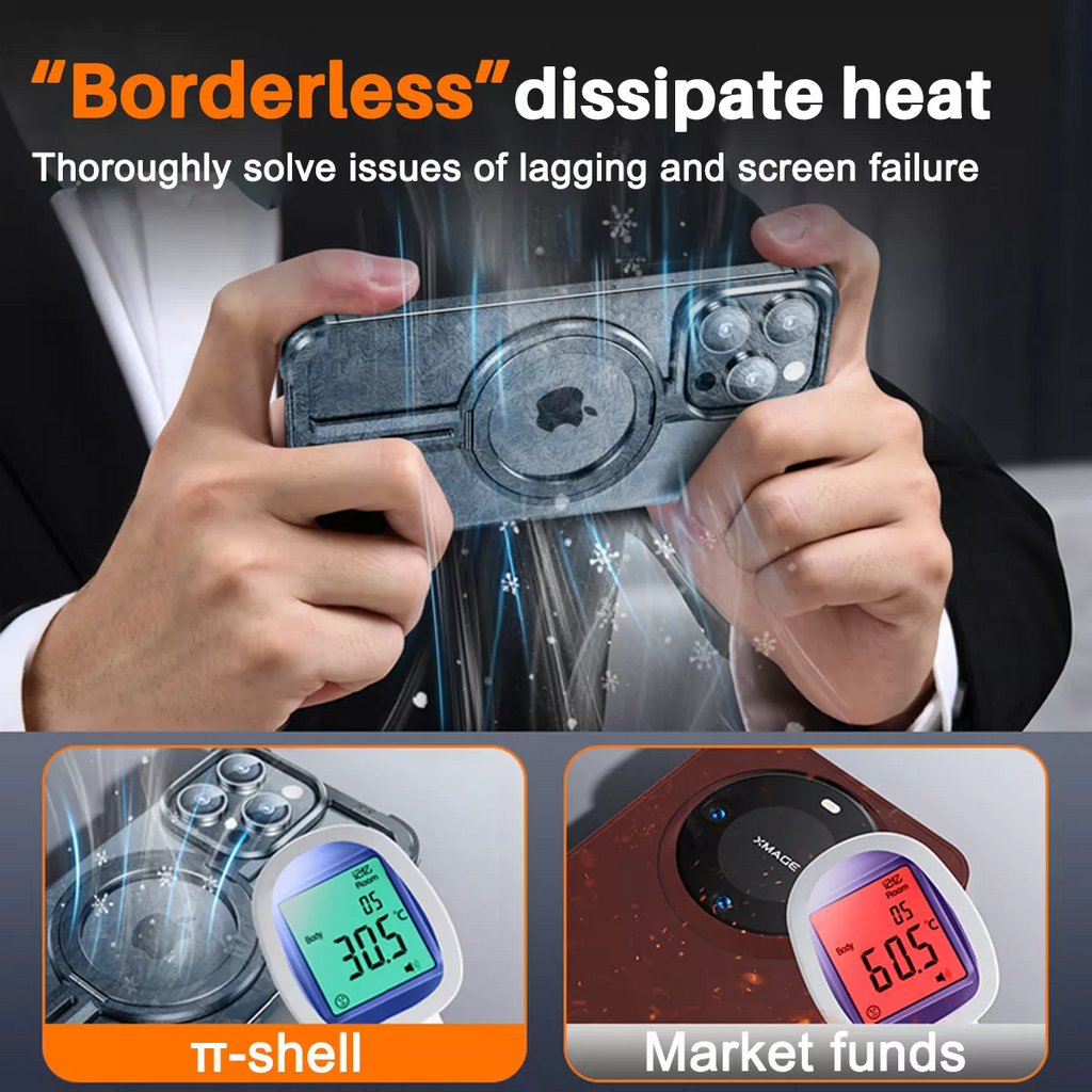 Vireli Borderless Titanium iPhone Case — MagSafe Compatible - Desfino