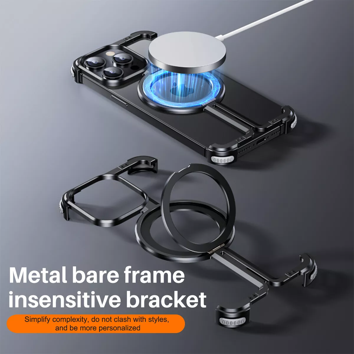 Vireli Borderless Titanium iPhone Case — MagSafe Compatible - Desfino