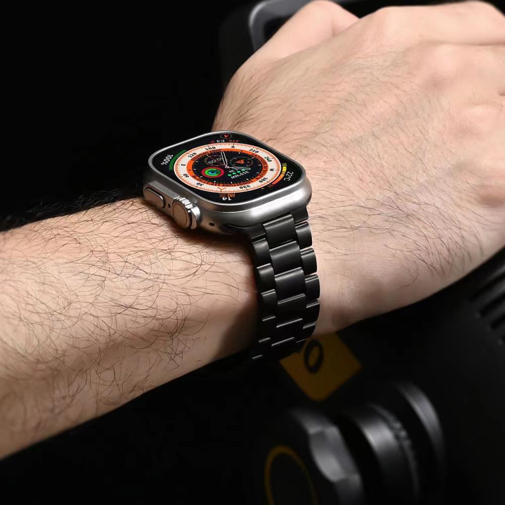 Kestrelin titaaninen Apple Watch -ranneke — 140–230 mm, taittuva turvalukko - Desfino
