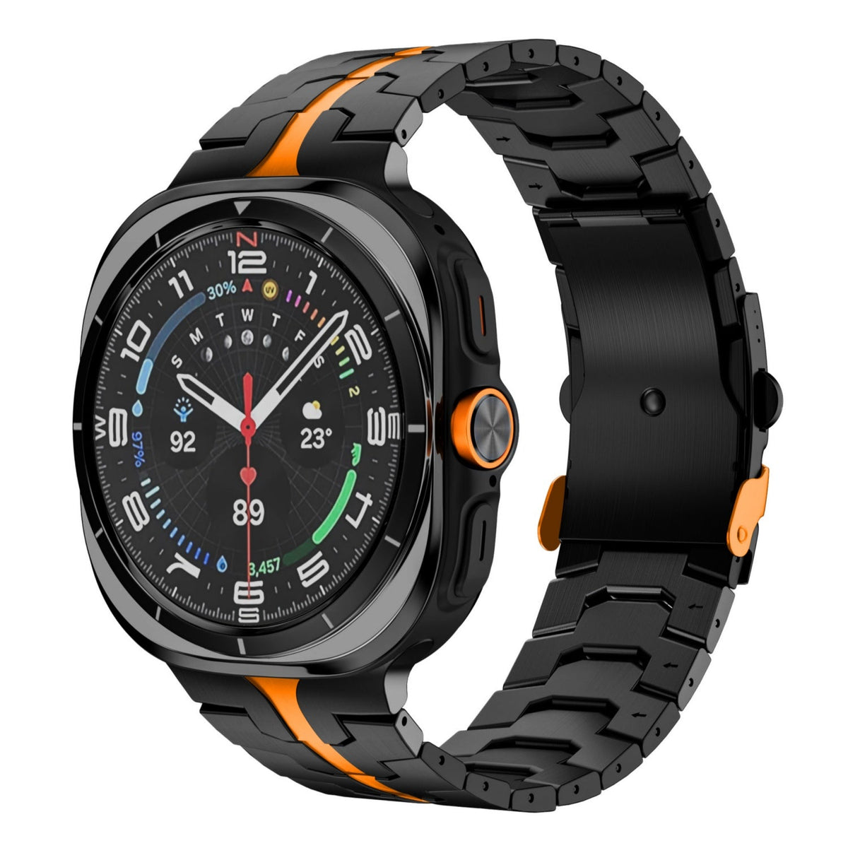 Averon-klokkereim i titan — justerbar spenne for Ultra-smartklokke - Desfino